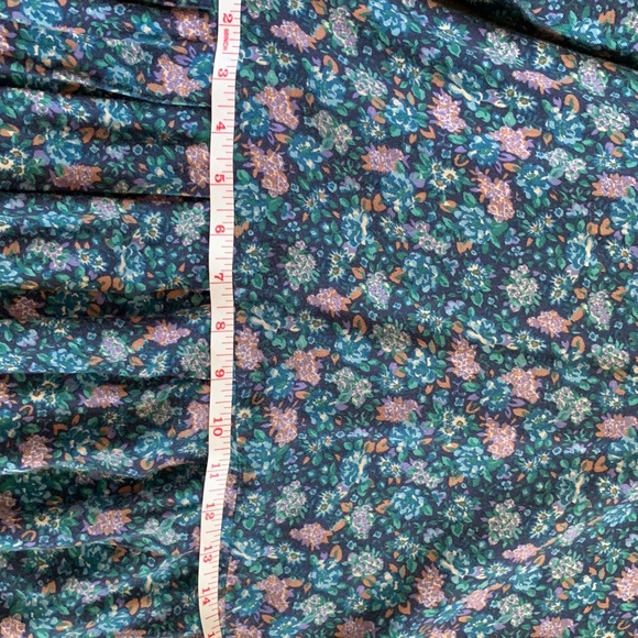 Laura Ashley, vintage, prairie, victorian, lace collar, greenish blue, eighties - Picture 11 of 16